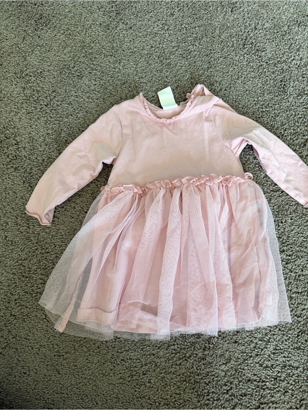 H&M pink tutu long sleeve dress